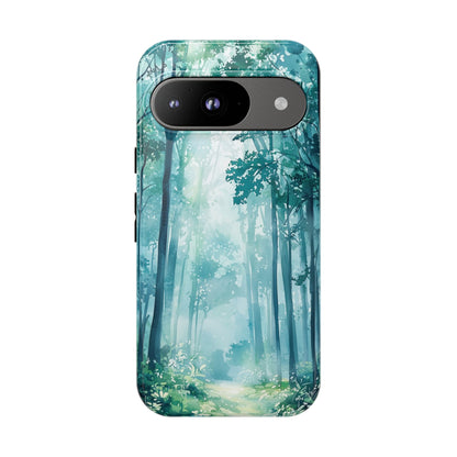 Enchanted Forest Dreamscape Watercolor Phone Case for iPhone, google Pixel & Samsung