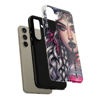 Icy Rebel – Silver Dreads & Edgy Street Chic Mobile Cover