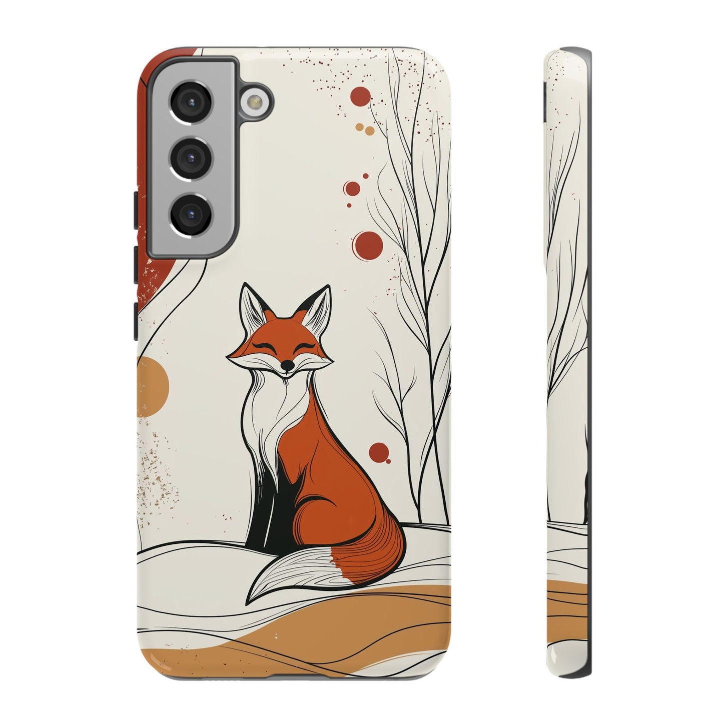 Smiling Fox: Playful Forest Charm Phone Case for iPhone, Samsung & Pixel