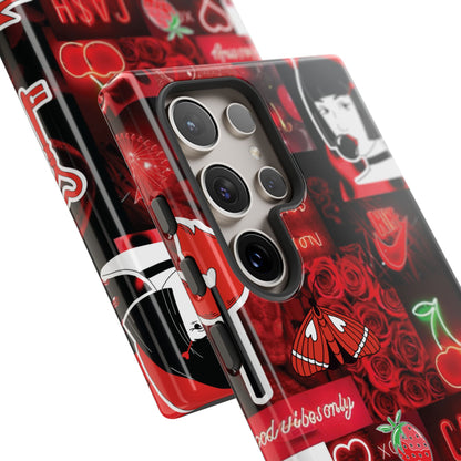 Red Pop Art Neon Vibes Phone Case