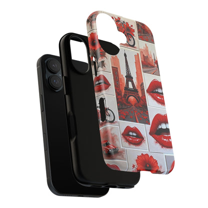Red Lips & Eiffel Tower Phone Case