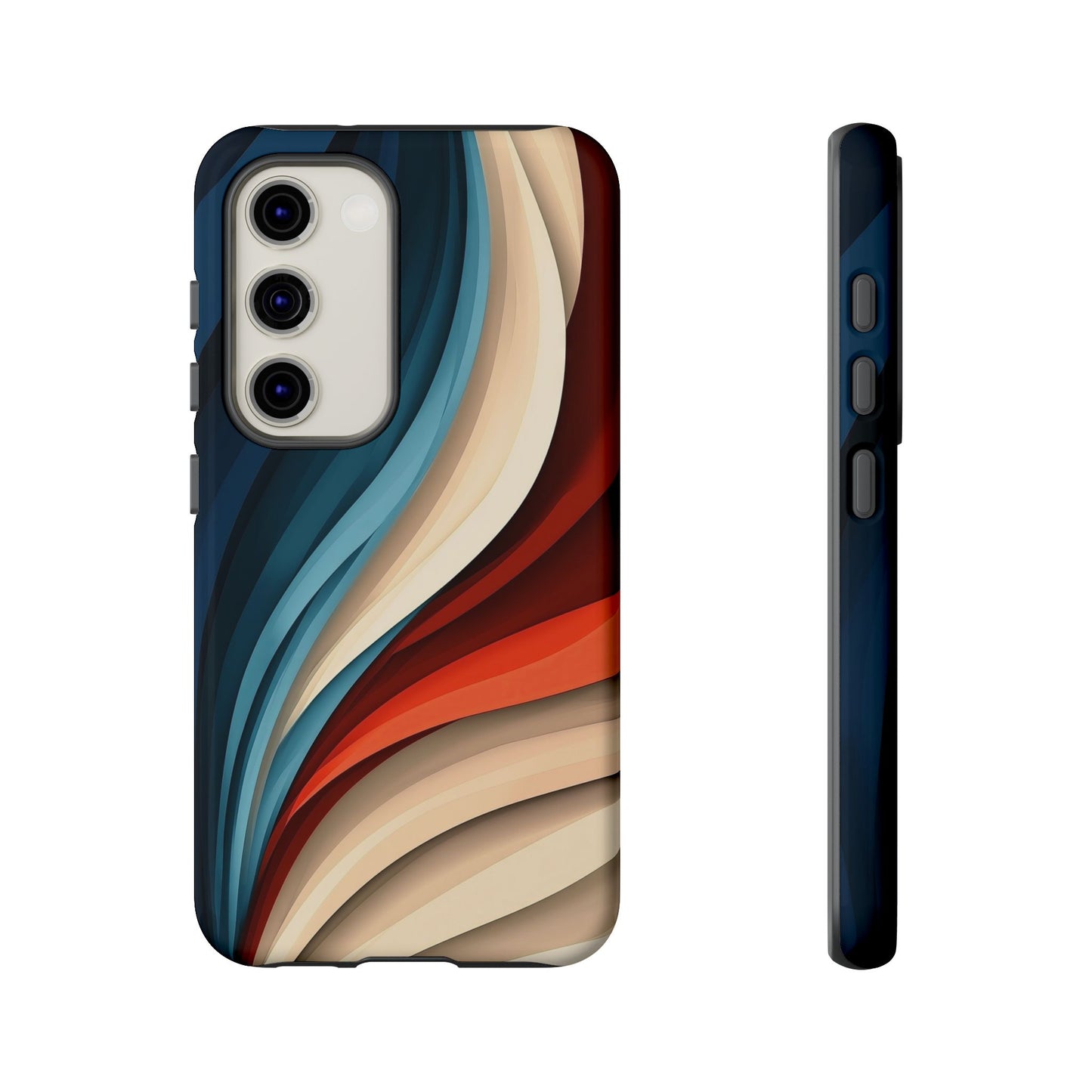 Velvet Waves – Abstract Flow Phone Case for iPhone, Samsung & Pixel
