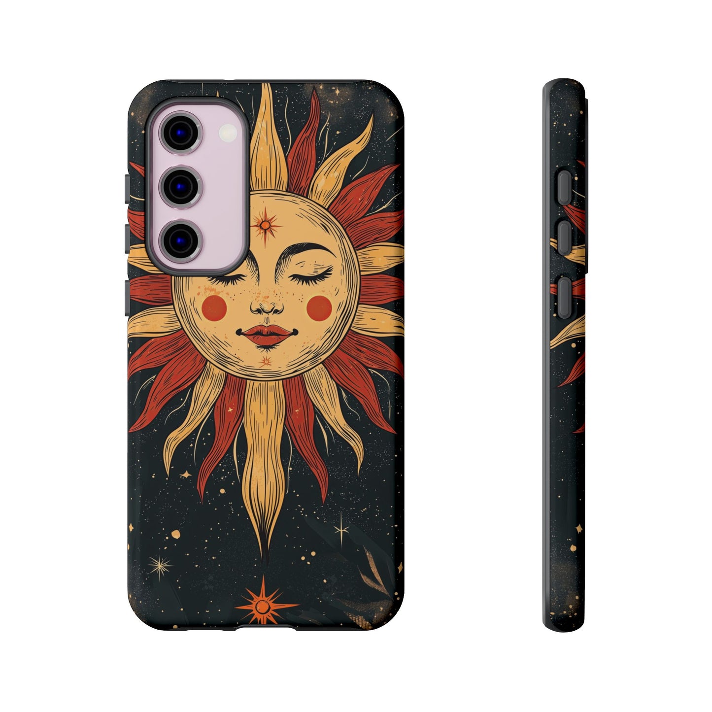 Boho Cosmic Sun Phone Case for iPhone, Pixel & Samsung