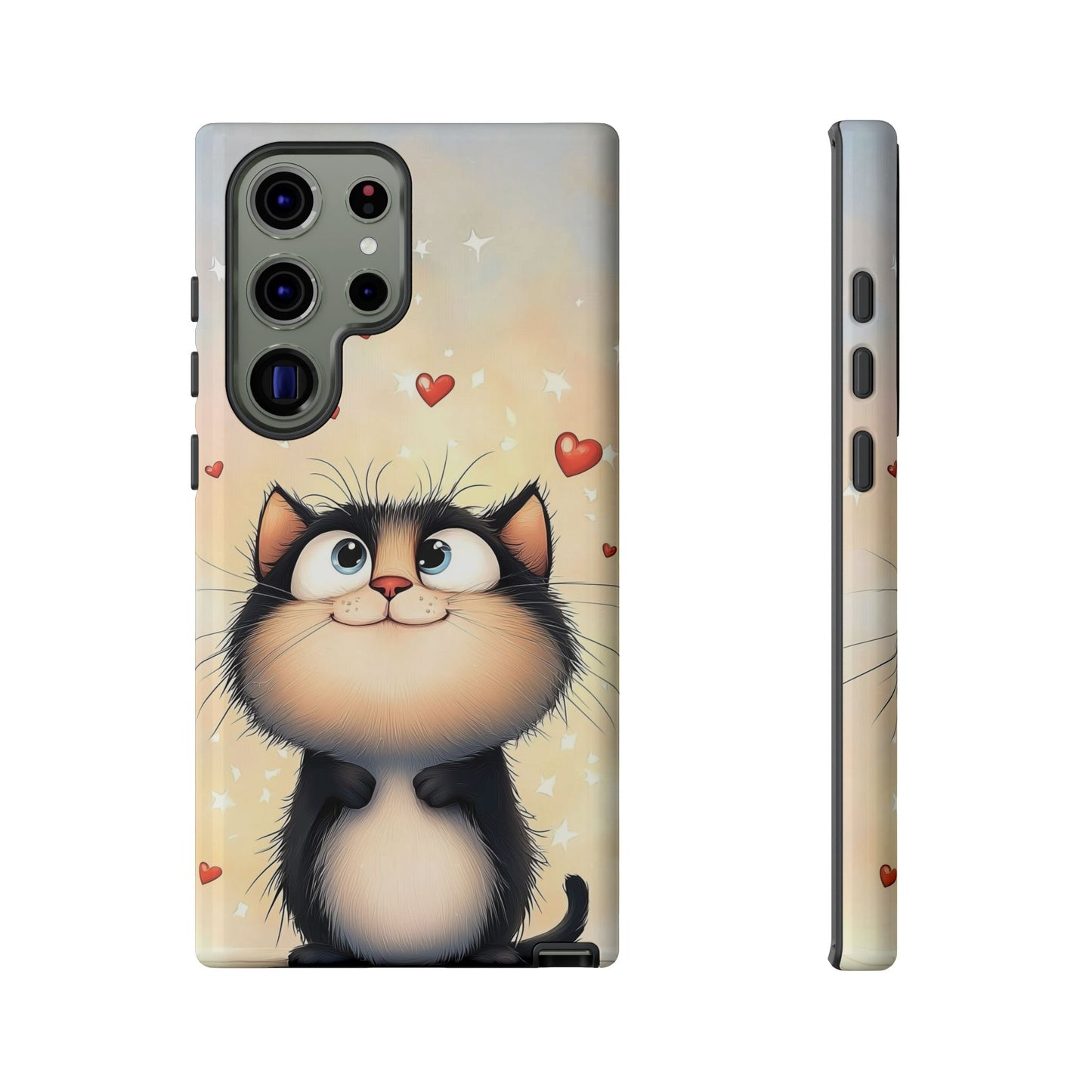 Cute Kitty Love Phone Case – Adorable Anime Cat Design for iPhone, Google Pixel & Samsung
