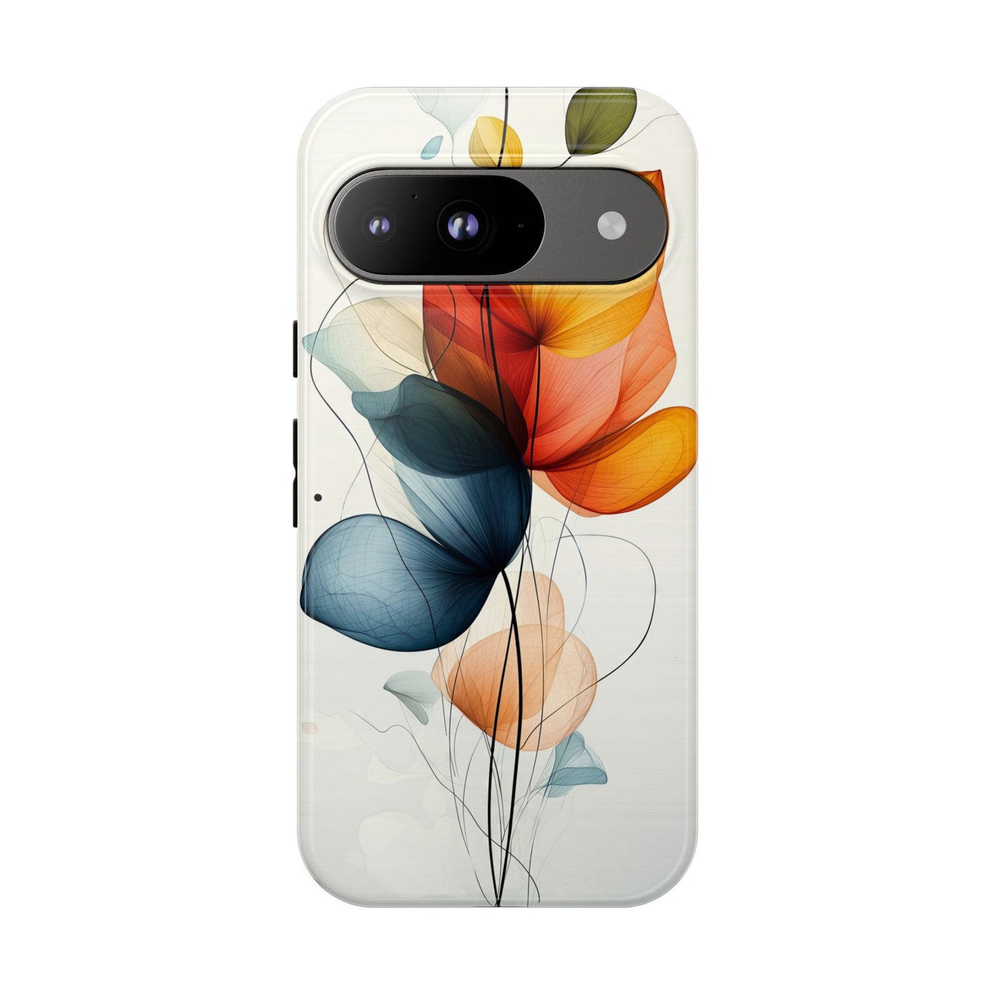 Whispering Petals – Elegant Floral Art Case for iPhone, Pixel & Samsung