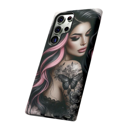 Butterfly Noir – Gothic Beauty & Inked Elegance Mobile Cover