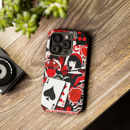 Bold Red & Black Ace Card Phone Case