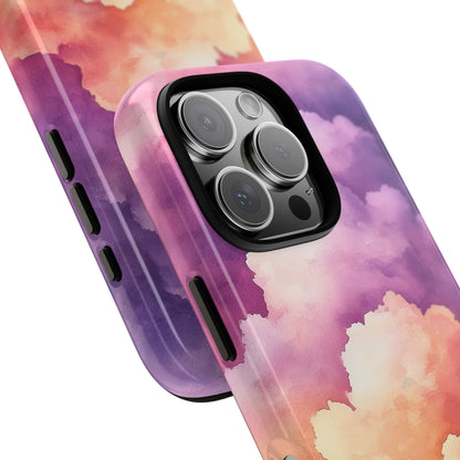 Cotton Candy Skies Watercolor Phone Case for iPhone, google Pixel & Samsung