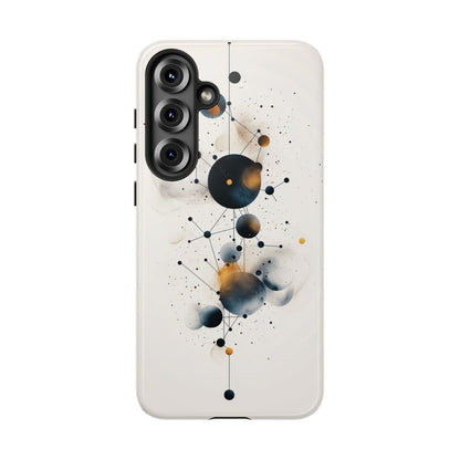 Cosmic Connect – Orbital Geometry Abstract Phone Case for iPhone, Google Pixel, Samsung