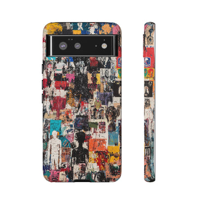 Graffiti Phone Case – Basquiat Street Art Design - iPhone, Samsung & Google Pixel Cover - Artistic Painting Case,  Art Lover Gift