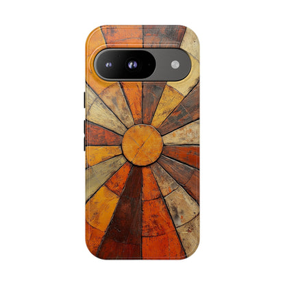 Terracotta Sunburst Boho Phone Case for iPhone, Pixel & Samsung