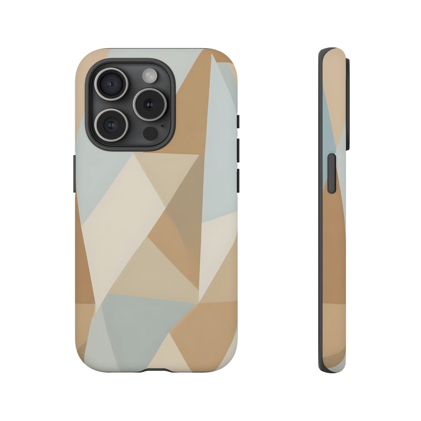 Neutral Geometrical Triangular Abstract Pattern