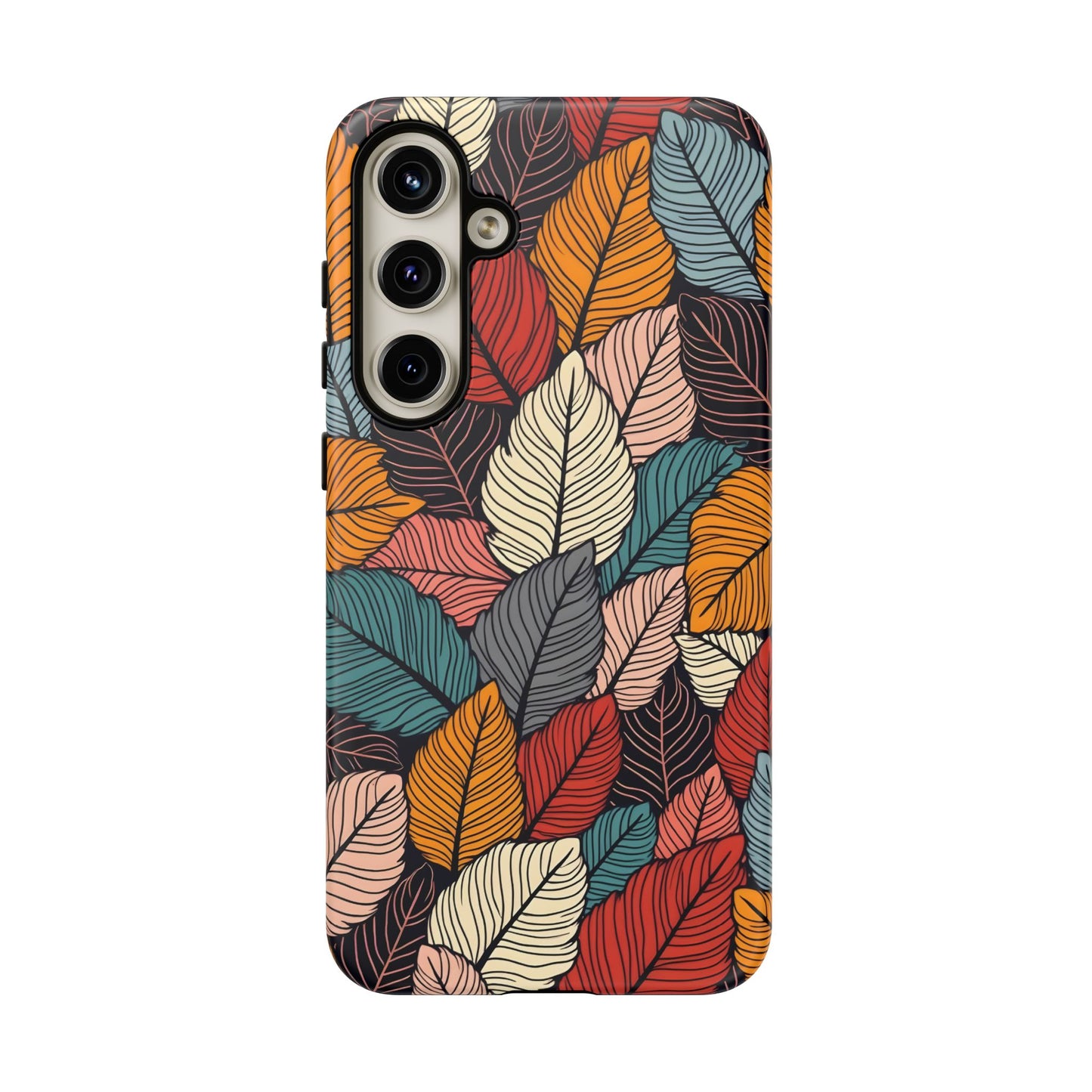 Colorful Abstract Leaves Pattern Design