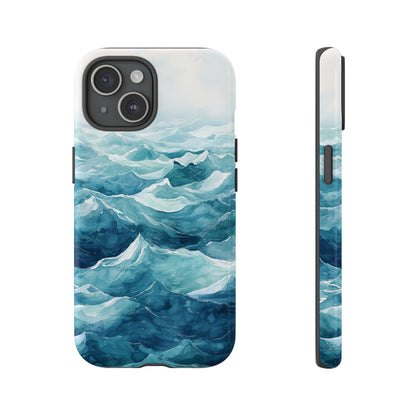 Aqua Drift Watercolor Phone Case for iPhone, google Pixel & Samsung