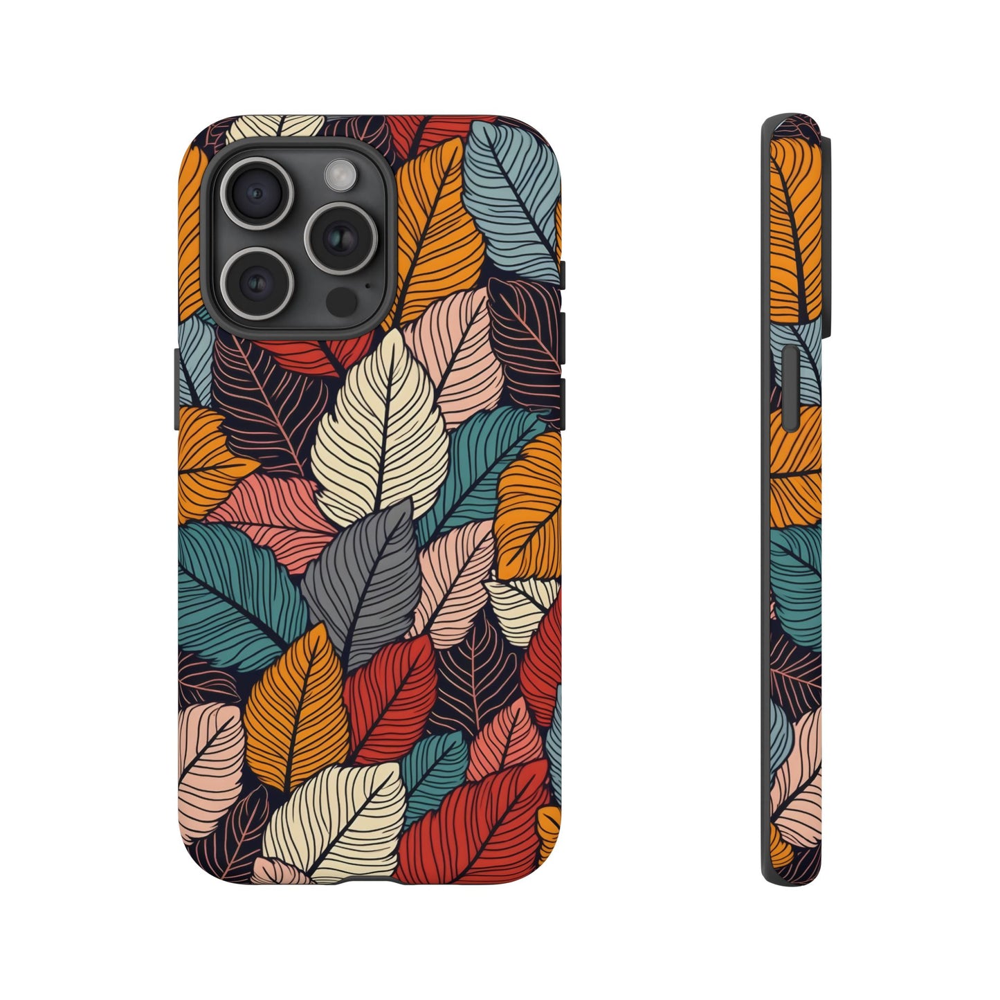 Colorful Abstract Leaves Pattern Design