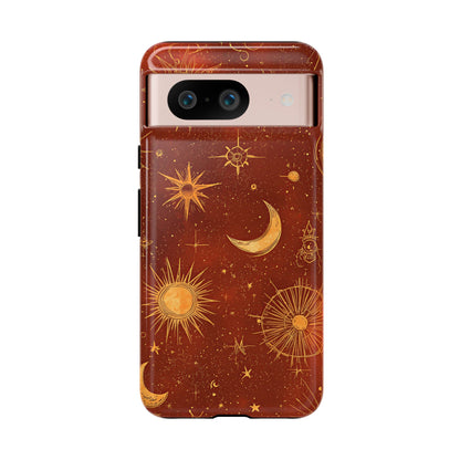 Terracotta Celestial Dreams Boho Phone Case for iPhone, Pixel & Samsung