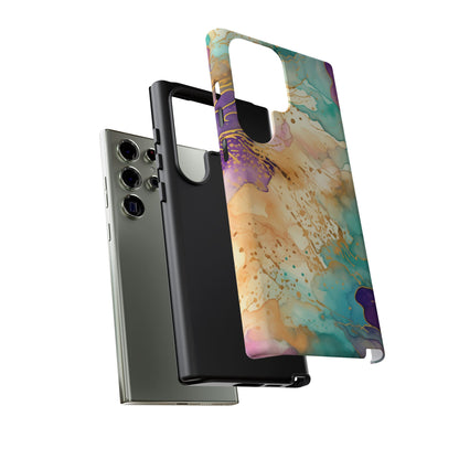 Golden Aura Abstract Watercolor Mobile Case