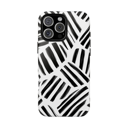 Sleek Noir Striped Phone Case for iPhone, google Pixel & Samsung