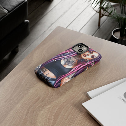 Tattooed Rebel – Gothic Cat Spirit Mobile Cover