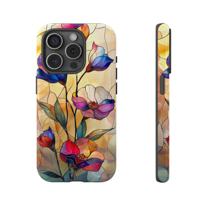 Pastel Garden – Dreamlike Stained Glass Phone Case for iPhone, Samsung & Pixel