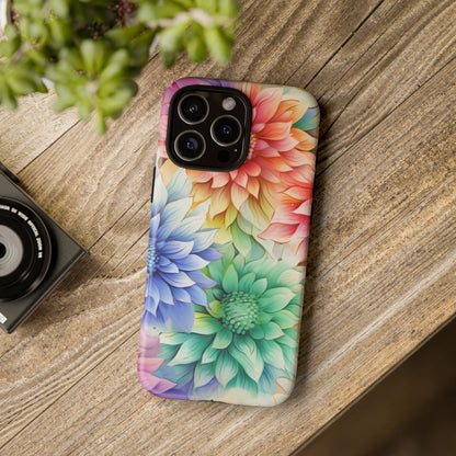 Rainbow Bloom Mandala Floral Mobile Case