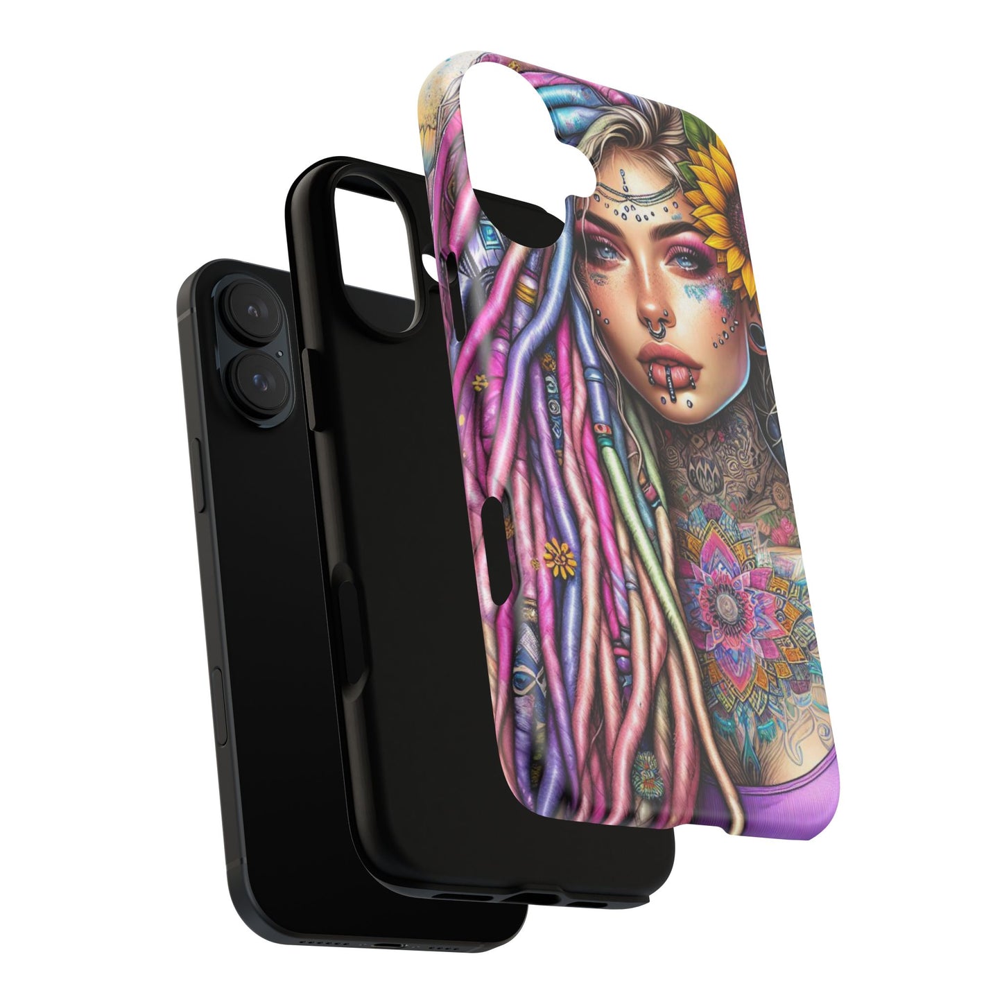 Boho Mandala Goddess – Ethereal Tattoo Art Mobile Cover
