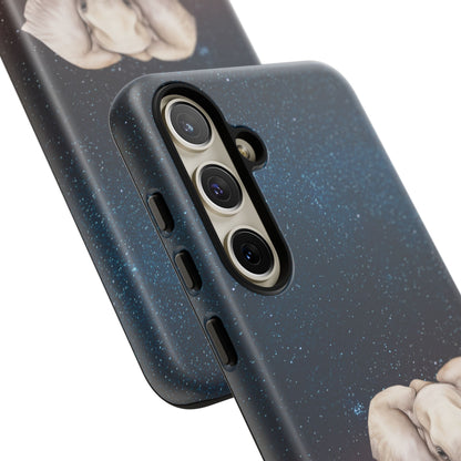 Starry Safari Elephant Family Mobile Cover – Cosmic Wildlife Aesthetic