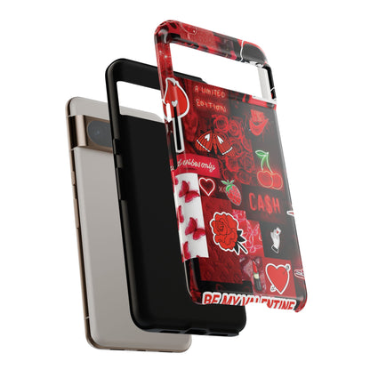 Red Pop Art Neon Vibes Phone Case