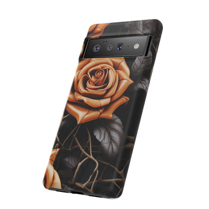 Midnight Gold Rose Mobile Case