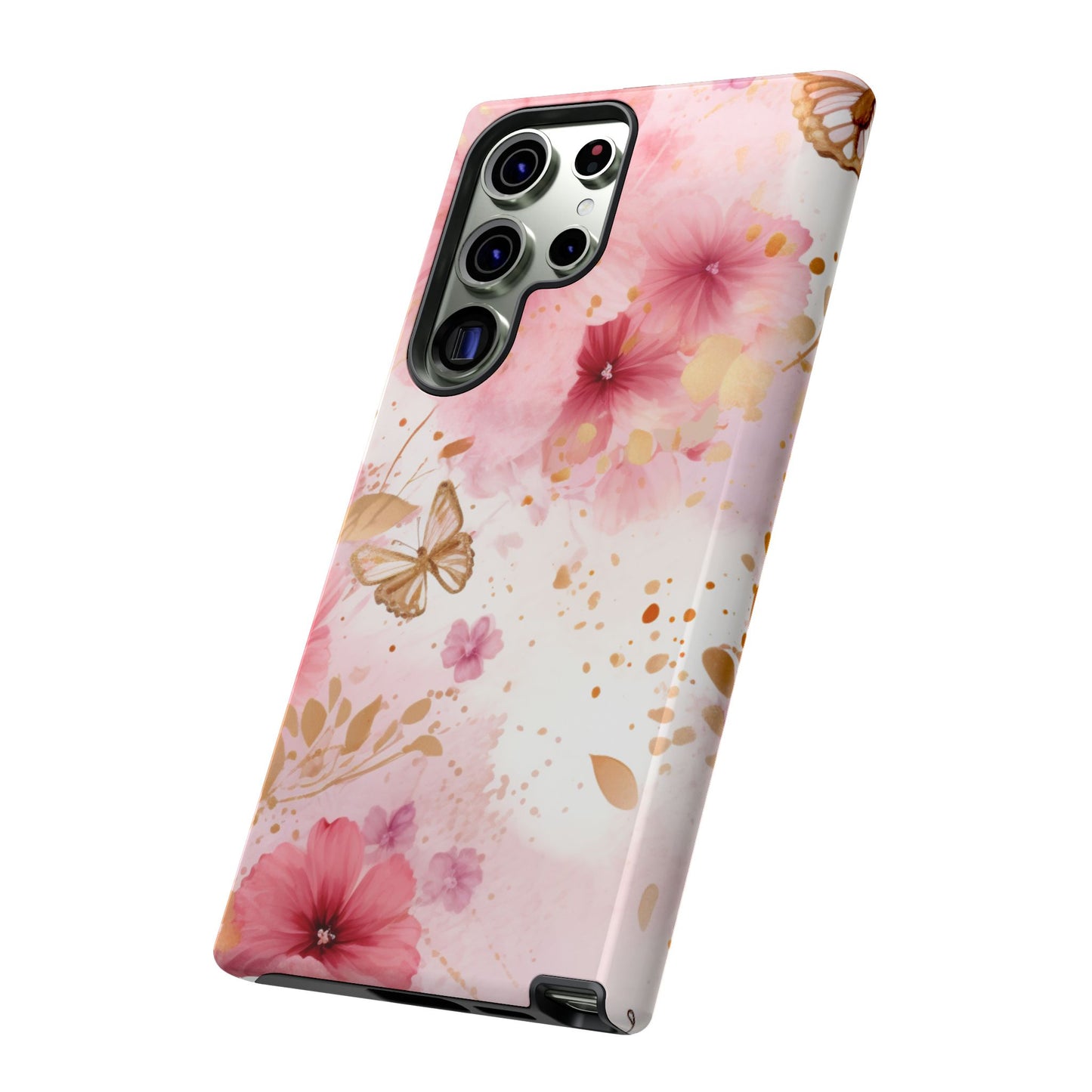 Blush Elegance Floral Mobile Case
