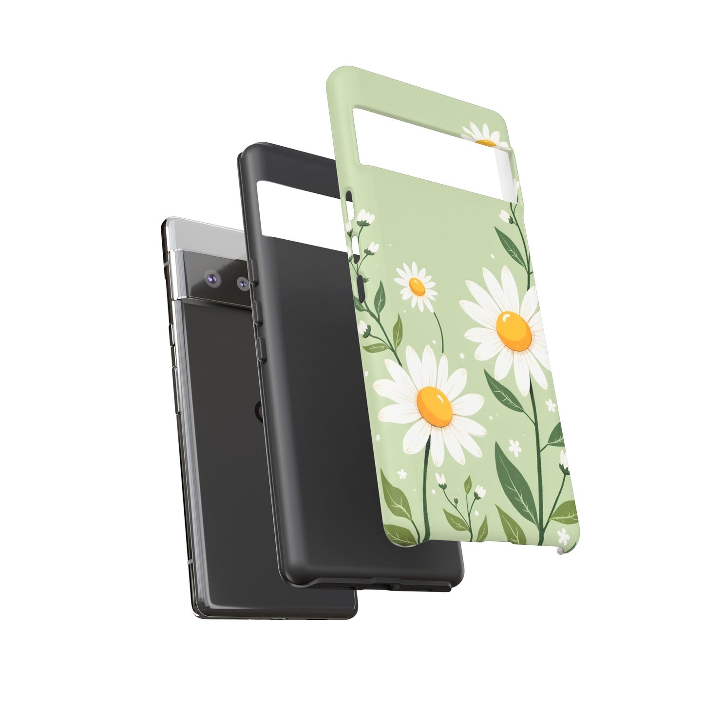 Green Floral Case, Daisy Pattern Design, Iphone Case Design, Perfect Gift For Her