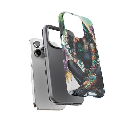 Urban Wildflower – Edgy Tattooed Beauty Mobile Cover