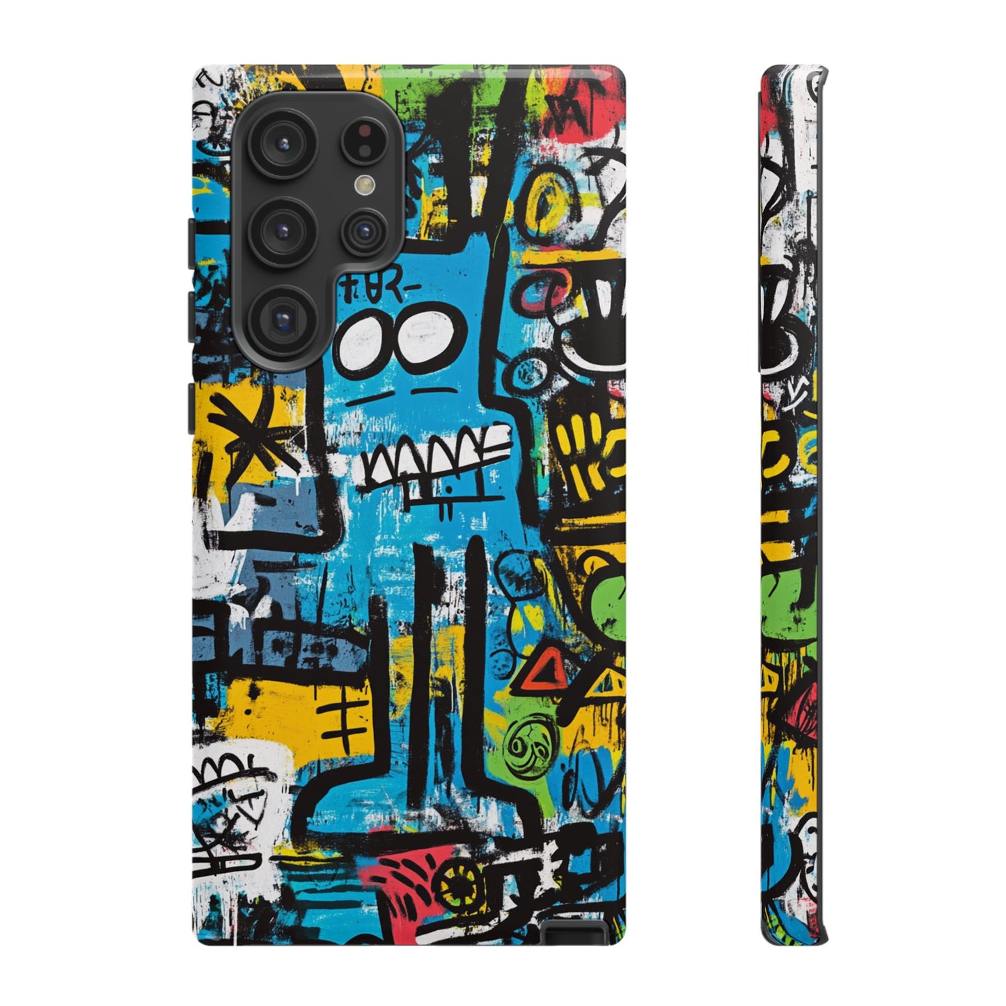 Basquiat Design Phone Case – Unique Street Art Protector - iPhone, Samsung & Google Pixel Cover - Artistic Painting Case,  Art Lover Gift