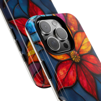 Radiant Blossom: Red and Orange Floral Elegance