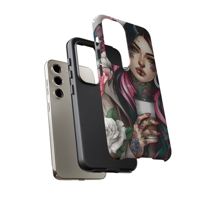Tattooed Coffee Lover Art Mobile Case