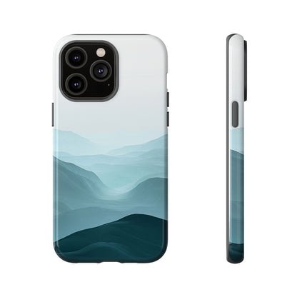Tranquil Terrain – Misty Abstract Landscape Case for iPhone, Samsung & Pixel