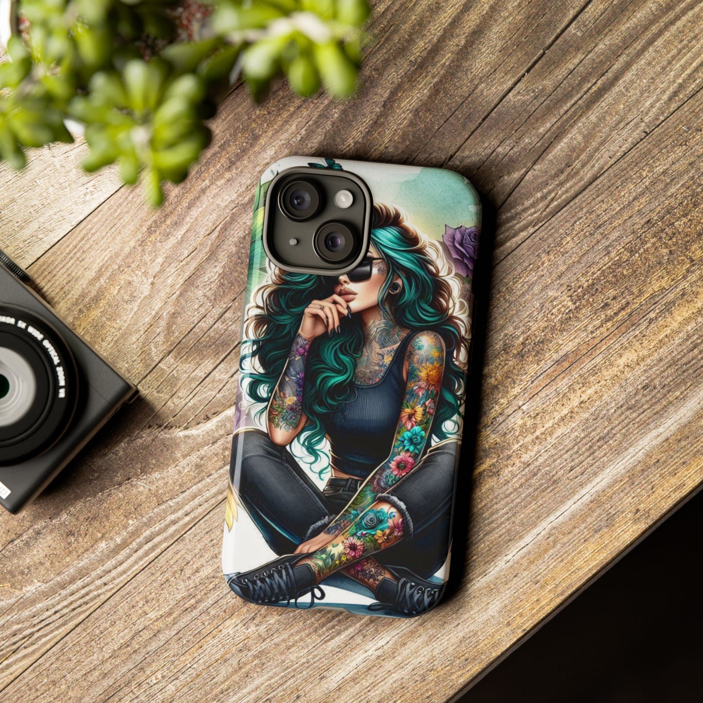 Urban Wildflower – Edgy Tattooed Beauty Mobile Cover