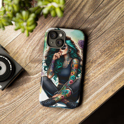Urban Wildflower – Edgy Tattooed Beauty Mobile Cover