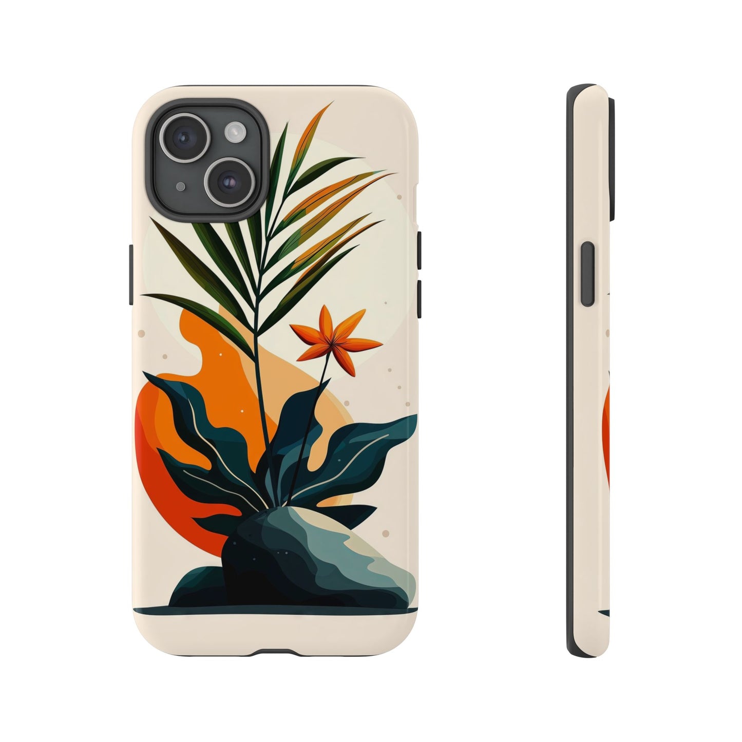 Tropical Bloom – Minimalist Nature Phone Case for iPhone, Samsung & Pixel