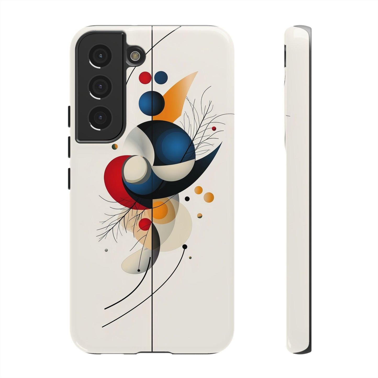 Celestial Balance – Abstract Geometric Phone Case for iPhone, Samsung & Pixel