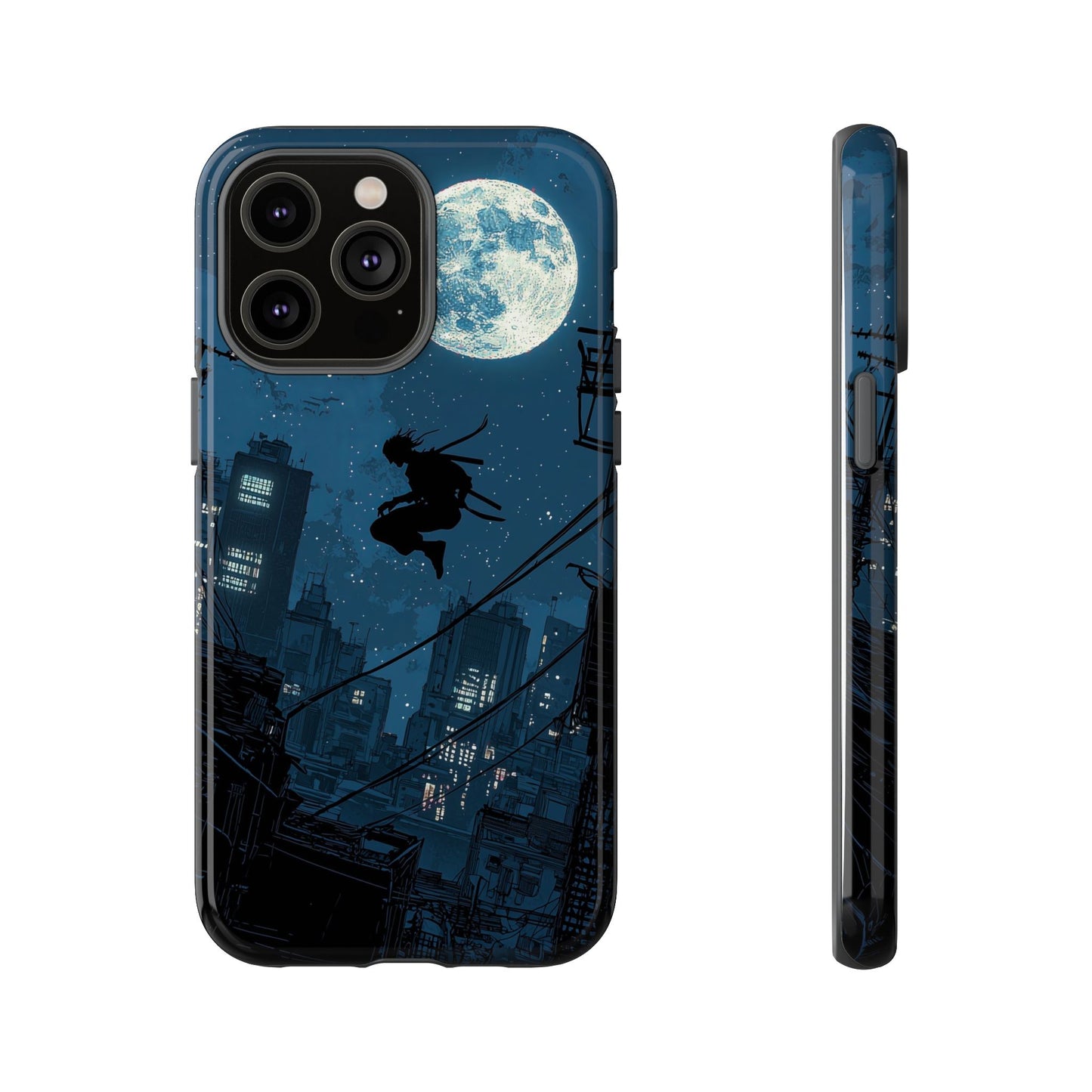 Moonlit Shadows: The Silent Ninja Phone Case for iPhone, Samsung & Pixel