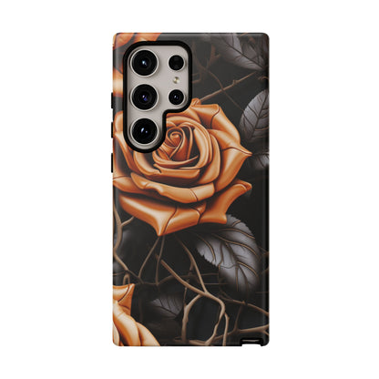 Midnight Gold Rose Mobile Case