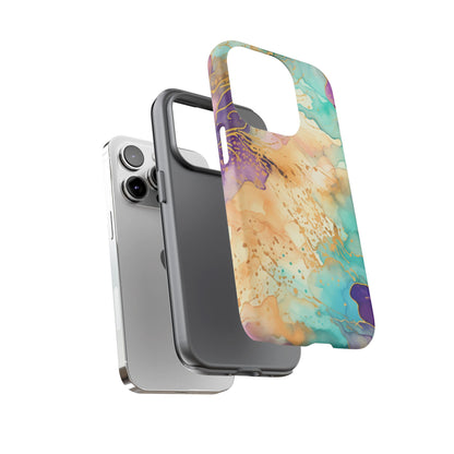 Golden Aura Abstract Watercolor Mobile Case