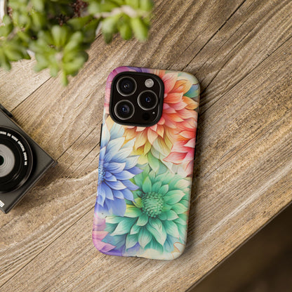 Rainbow Bloom Mandala Floral Mobile Case