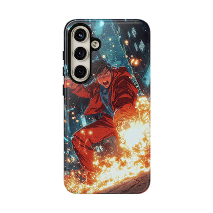 Urban Firestarter | Neon Blaze Hero Phone Case for iPhone, Samsung & Pixel