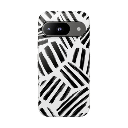 Sleek Noir Striped Phone Case for iPhone, google Pixel & Samsung