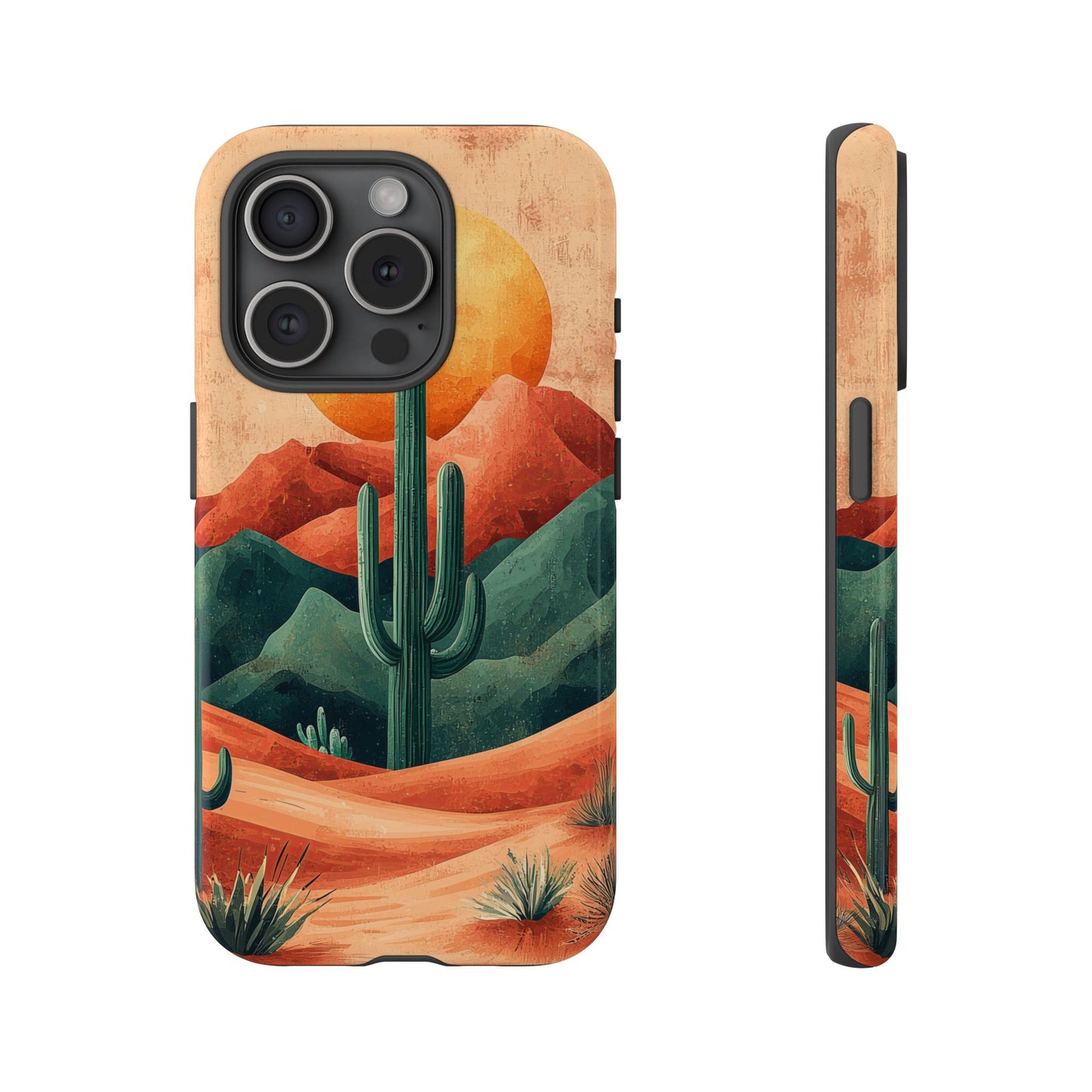 Sunset Cactus Dreams Boho Phone Case for iPhone, Pixel & Samsung