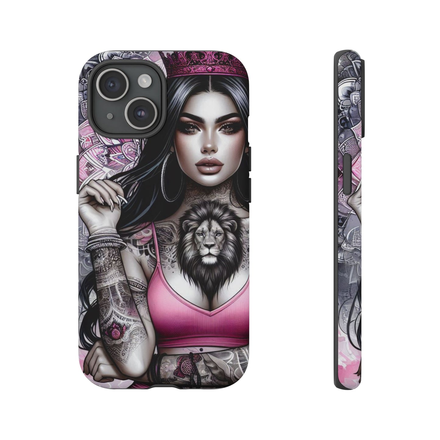 Queen of the Jungle – Regal Tattooed Goddess Mobile Cover