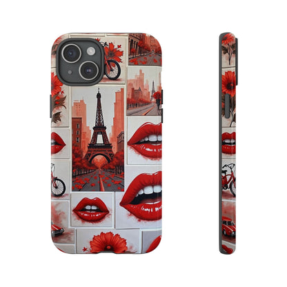 Red Lips & Eiffel Tower Phone Case
