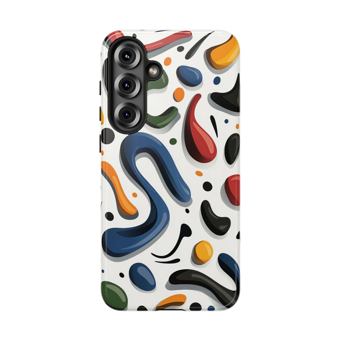 Color Cascade – Glossy Abstract Blob Case for iPhone, Pixel & Samsung